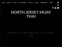 Tablet Screenshot of northjerseymuaythai.net